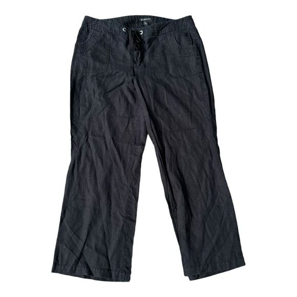 INC International Concepts Pull On Linen Wide Leg Pants Size 16W - Picture 1 of 6